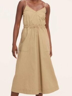 Woolrich Khaki Cargo Midi Dress